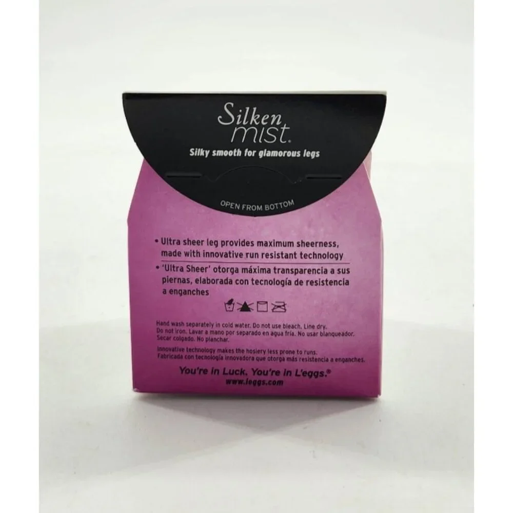L'eggs Silken Mist Ultra Sheer Leg Control Top Pantyhose 94497 Sun Beige Sz‎ B
